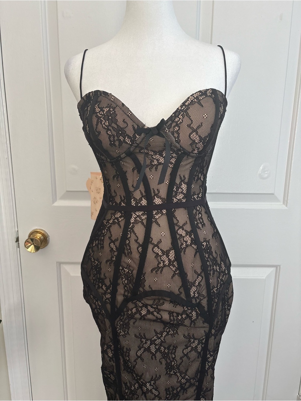 NWT Lacemade Black Moon Shade Corset Dress-M - Picture 7 of 12